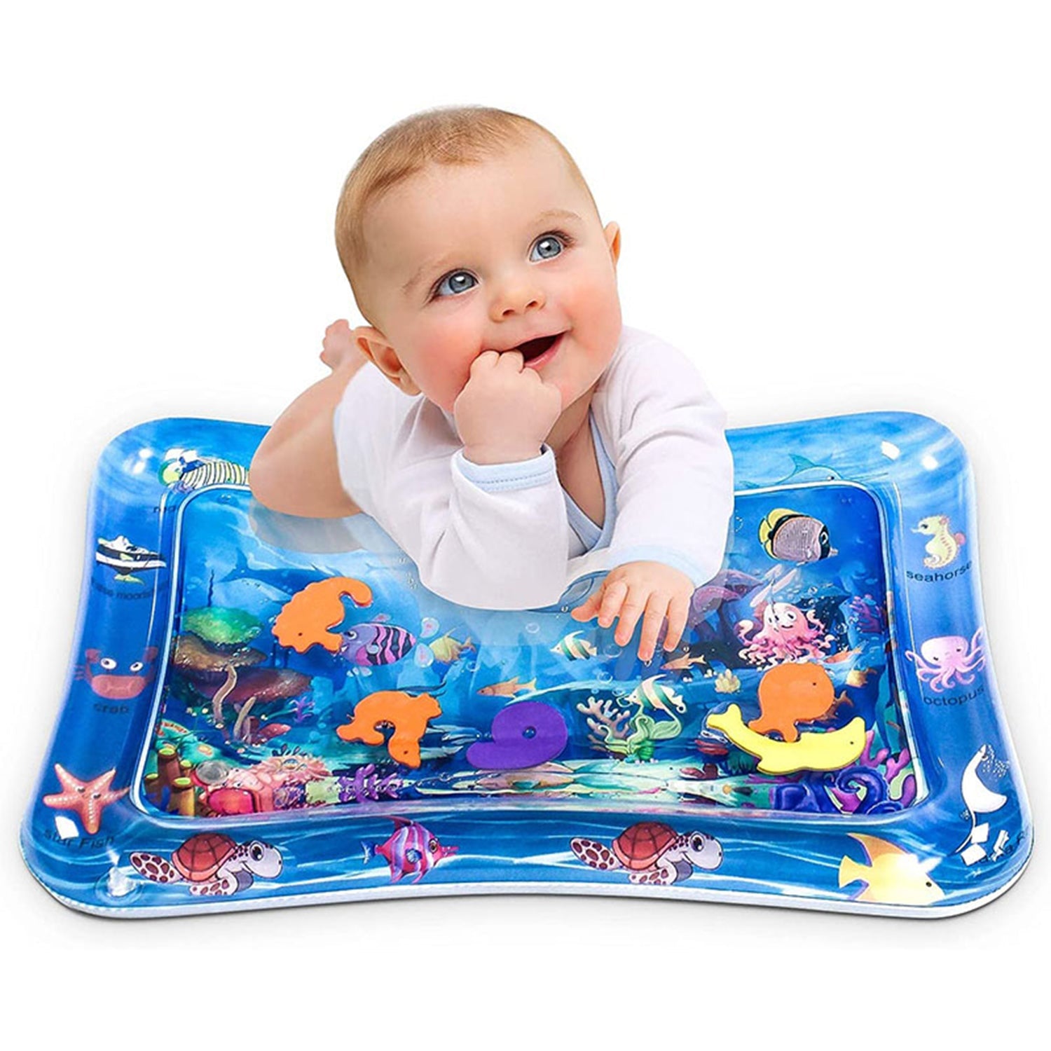 8090 Baby Water Mat Inflatable Baby Play Mat Activity Center for Infant Baby Toys 3 to 15 Months, Baby Gifts for Boys Girls(Assorted Design) DeoDap 8090 Baby Water Mat Inflatable Baby Play Mat Activity Center for Infant Baby Toys 3 to 15 Months, Baby Gifts for Boys Girls(Assorted Design) DeoDap